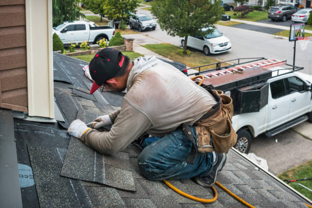 Professional Gutter Repair And Installation technician working in Breaux Bridge, LA